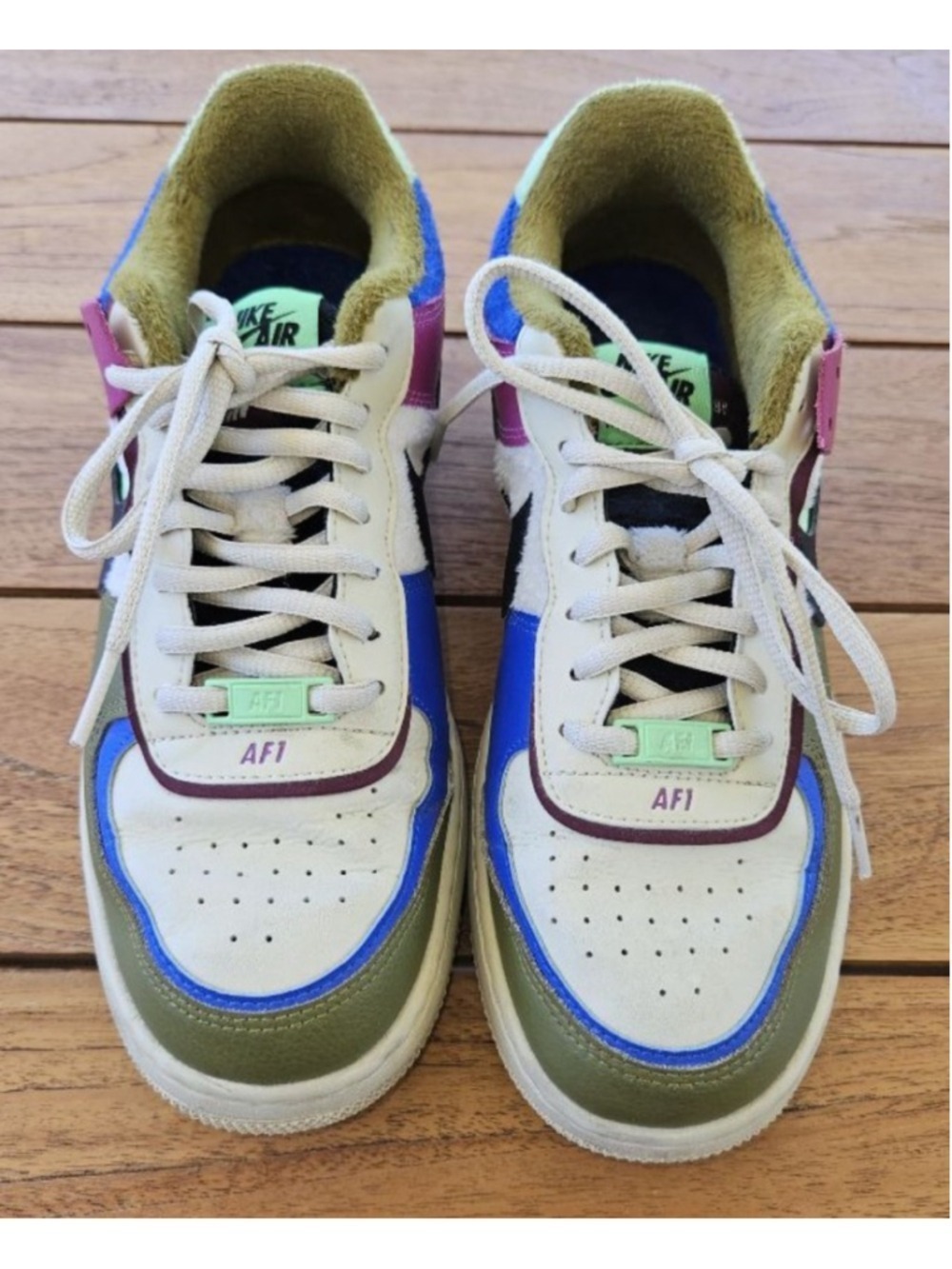 Nike Air Force 1 Shadow SE Cactus Flower Shoe CT1985-500 WMNS RARE!!! Size 9.5 - Picture 2 of 8
